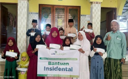 BANTUAN INSIDENTAL UNTUK YAYASAN YATIM PIATU DI BANGKALAN