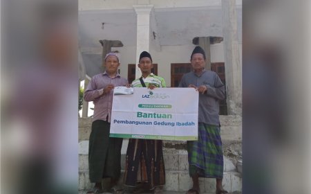 LAZ SIDOGIRI SUPPORT BIAYA PEMBANGUNAN MASJID JAMIK AS-SHOLIHIN KELABETAN