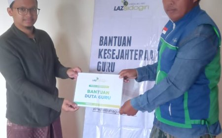 LAZ SIDOGIRI BANTU BERDAYAKAN GURU MADRASAH DINIYAH DI KABUPATEN SAMPANG