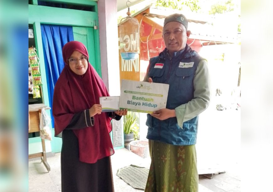 LAZ SIDOGIRI BANTU BIAYA HIDUP DHUAFA DI KABUPATEN BANGKALAN