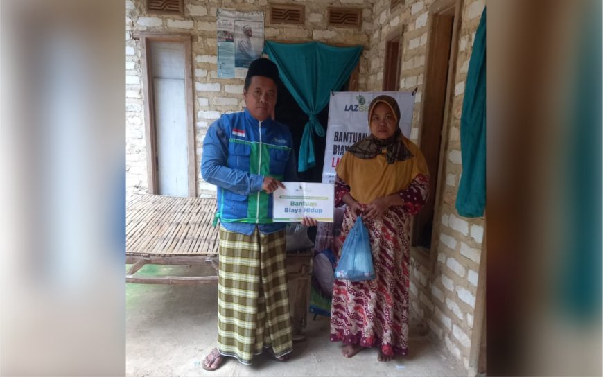 LAZ SIDOGIRI SUPPORT BIAYA HIDUP DHUAFA YANG SUAMINYA MENGIDAP PENYAKIT JANTUNG