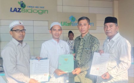 SERAH TERIMA HIBAH TANAH DARI DONATUR UNTUK LAZ SIDOGIRI