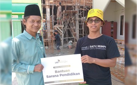 LAZ SIDOGIRI WILAYAH KALIMANTAN BARAT BERIKAN BANTUAN PEMBANGUNAN MADRASAH DI PONTIANAK