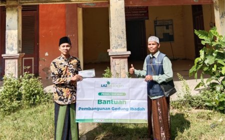 LAZ SIDOGIRI SUPPORT BIAYA PEMBANGUNAN PUSTAKA NU DI BANGKALAN