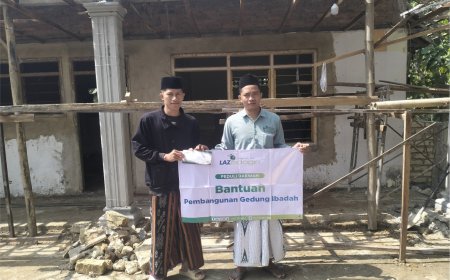 LAZ SIDOGIRI SUPPORT PEMBANGUNAN TPQ DARUTTAUFIQ AL-ROSYIDIYAH DI BANGKALAN