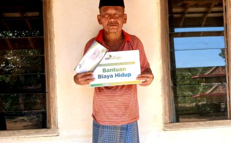 LAZ SIDOGIRI BANTU BIAYA HIDUP WARGA DHUAFA DI BANGKALAN