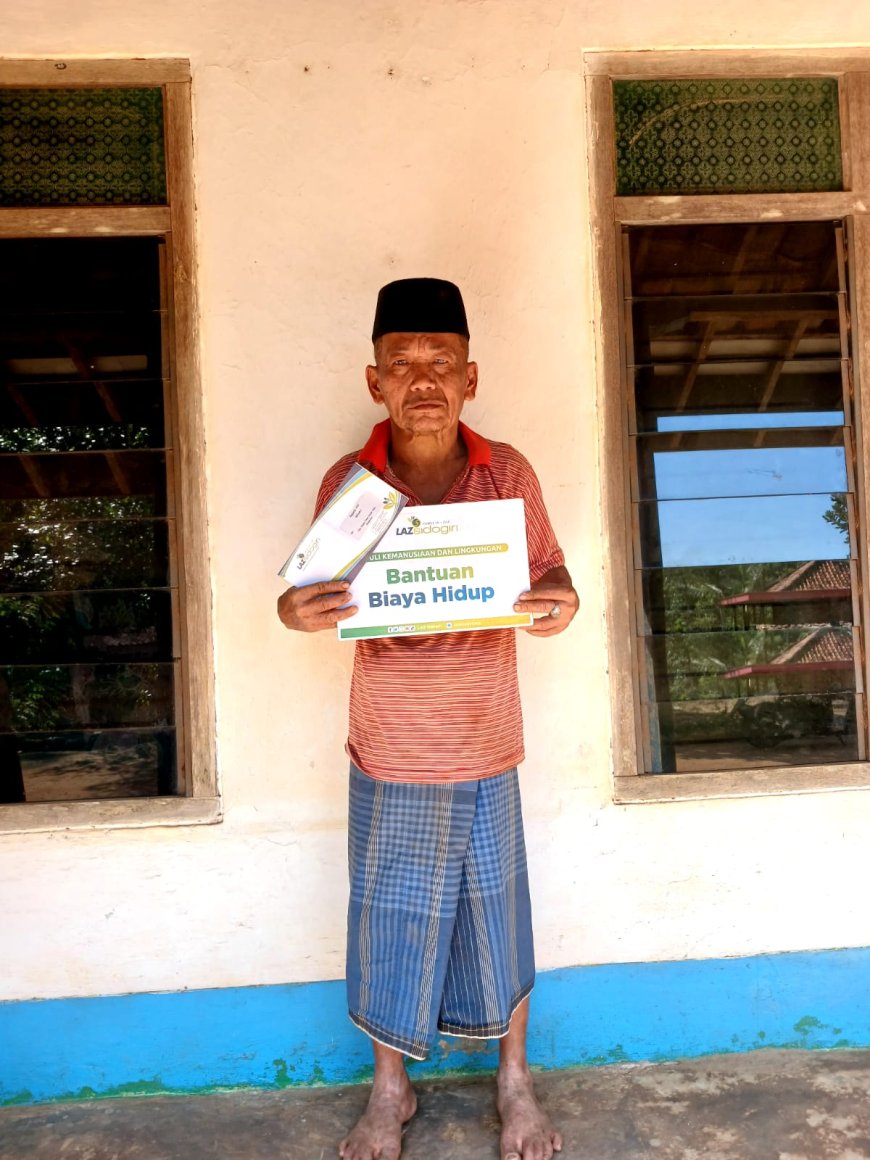 LAZ SIDOGIRI BANTU BIAYA HIDUP WARGA DHUAFA DI BANGKALAN