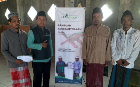MELALUI PROGRAM PEDULI PENDIDIKAN, LAZ SIDOGIRI SEJAHTERAKAN GURU MADRASAH DI BANGKALAN
