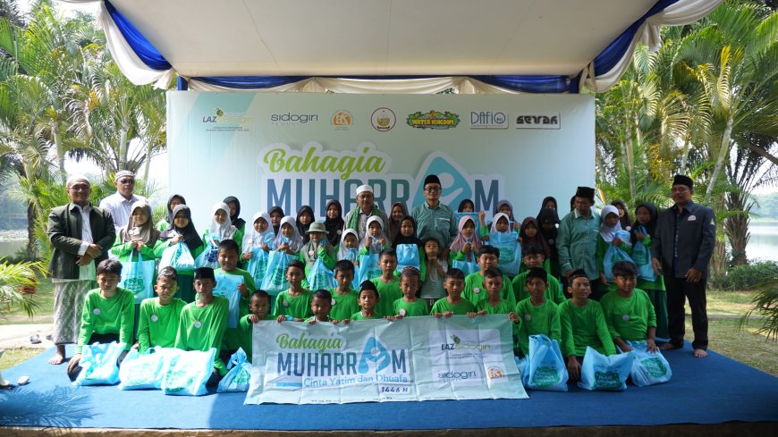 AKHIRI BULAN MUHARRAM, LAZ SIDOGIRI AJAK 200 YATAMA BERSAFARI KE BOGOR