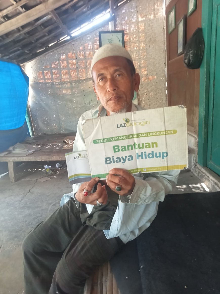 LAZ SIDOGIRI BANTU ORANG TUA YANG MERAWAT DUA ANAKNYA SEORANG DIRI