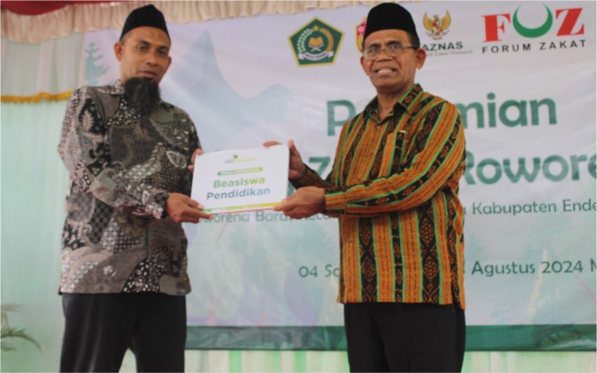 SUPPORT PRGORAM KAMPUNG ZAKAT, LAZ SIDOGIRI SERAHKAN DANA BEASISWA PENDIDIKAN  MELALUI KEMENAG PROVINSI NTT