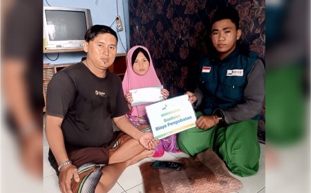 LAZ SIDOGIRI SUPPORT BIAYA PENGOBATAN ANAK DRIVER ONLINE DI KALTIM