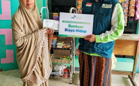 BANTUAN BIAYA HIDUP OLEH LAZ SIDOGIRI BAGI WARGA DHUAFA DI BANGKALAN