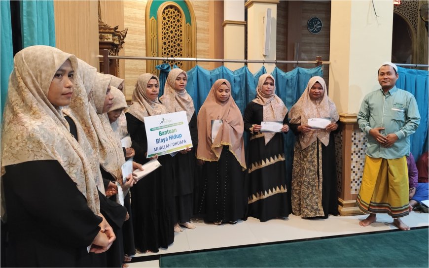 MOTIVASI KEGIATAN KEAGAMAAN, LAZ SIDOGIRI BERI BANTUAN KEPADA MUALLAF DHUAFA  DI BELU NTT