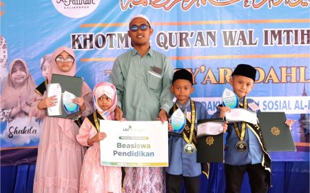 LAZ SIDOGIRI BERI BEASISWA PENDIDIKAN BAGI ANAK-ANAK TPQ ASY’ARI DAHLAN YANG BERPRESTASI