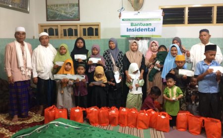 PARA ANAK YATIM DI BANGKALAN RAYAKAN MAULID NABI BERSAMA LAZ SIDOGIRI