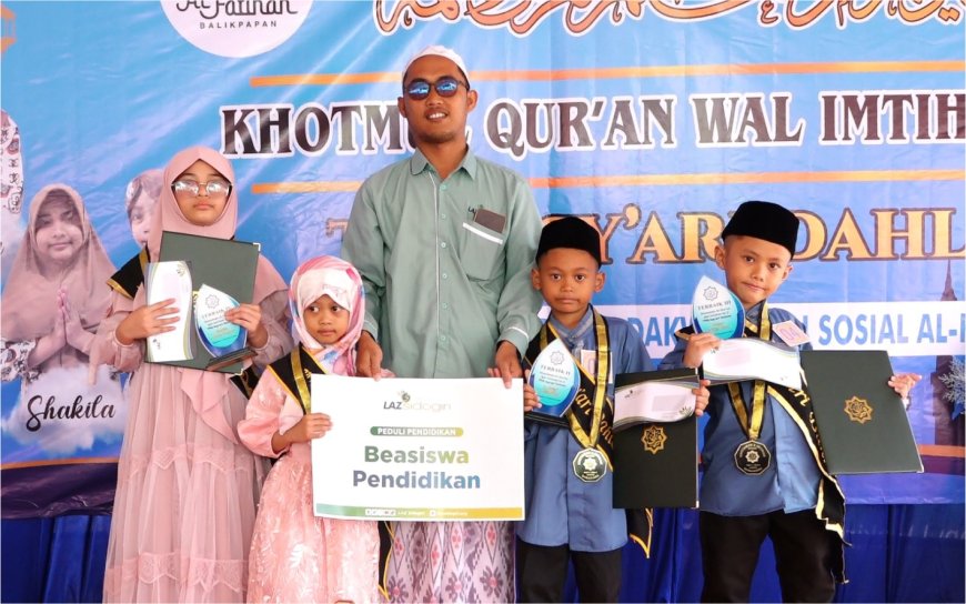 LAZ SIDOGIRI BERI BEASISWA PENDIDIKAN BAGI ANAK-ANAK TPQ ASY’ARI DAHLAN YANG BERPRESTASI