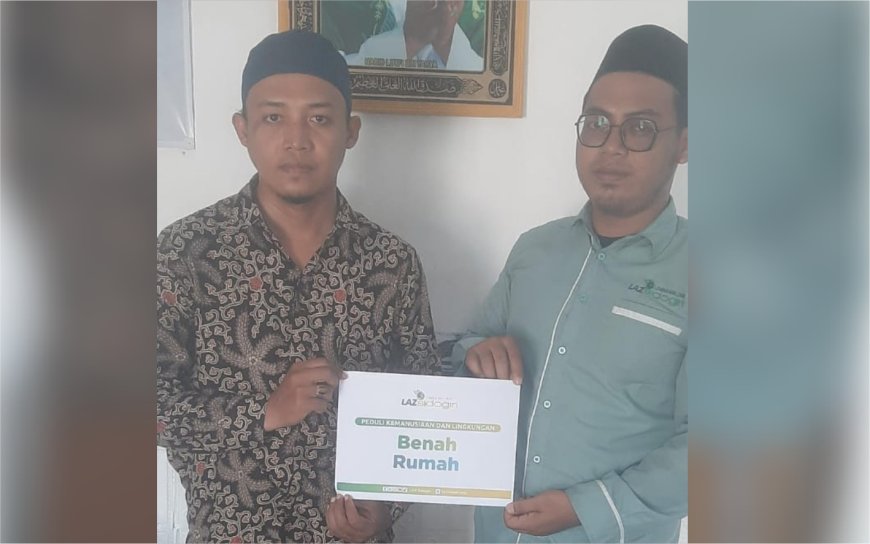 LAZ SIDOGIRI REALISASIKAN BANTUAN BENAH RUMAH UNTUK DHUAFA DI PASURUAN
