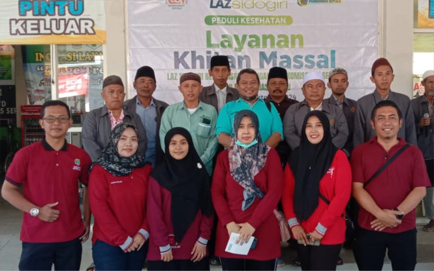 MEMBELUDAK: KHITAN MASSAL LAZ SIDOGIRI, DARI 229 PESERTA  KHITAN, 86 DIANTARANYA DARI KECAMATAN SEPULU, BANGKALAN