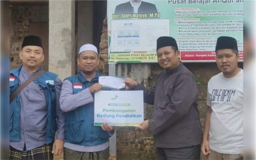 DUKUNG SEKTOR PENDIDIKAN, LAZ SIDOGIRI SALURKAN BANTUAN KE PBA BATAM