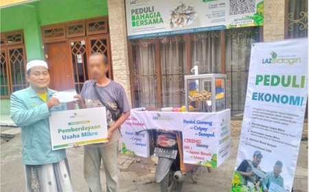 LAZ SIDOGIRI BANTU MODAL USAHA PENJUAL CIRENG DI SURABAYA