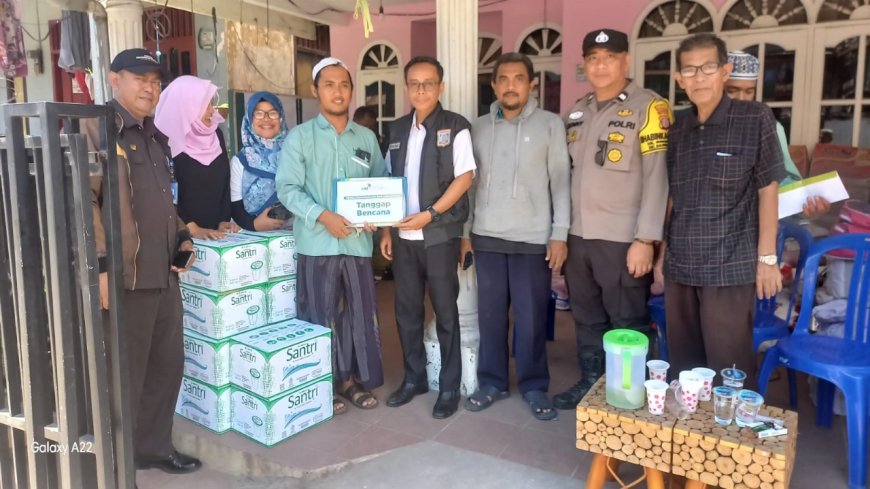 SALURKAN BANTUAN, LAZ SIDOGIRI KUNJUNGI KORBAN KEBAKARAN DI GUNUNG SARI BALIKPAPAN