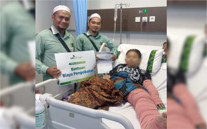 PEDULI KESEHATAN, LAZ SIDOGIRI BERIKAN BANTUAN KORBAN KECELAKAAN DI BALIKPAPAN