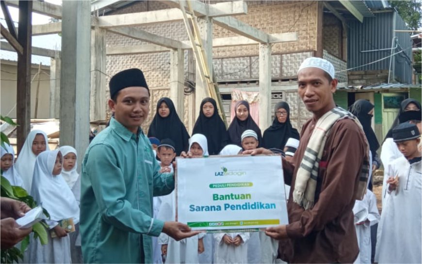 LAZ SIDOGIRI SALURKAN BANTUAN SARANA PENDIDIKAN UNTUK SEKOLAH DI LOMBOK UTARA NTB