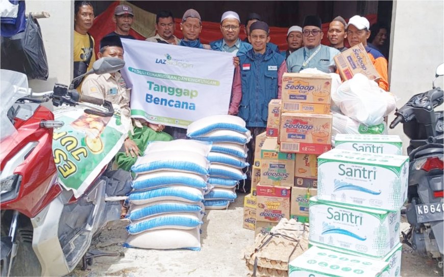 LAZ SIDOGIRI SALURKAN BANTUAN KEPADA KORBAN TERDAMPAK BANJIR DI KABUPATEN MEMPAWAH