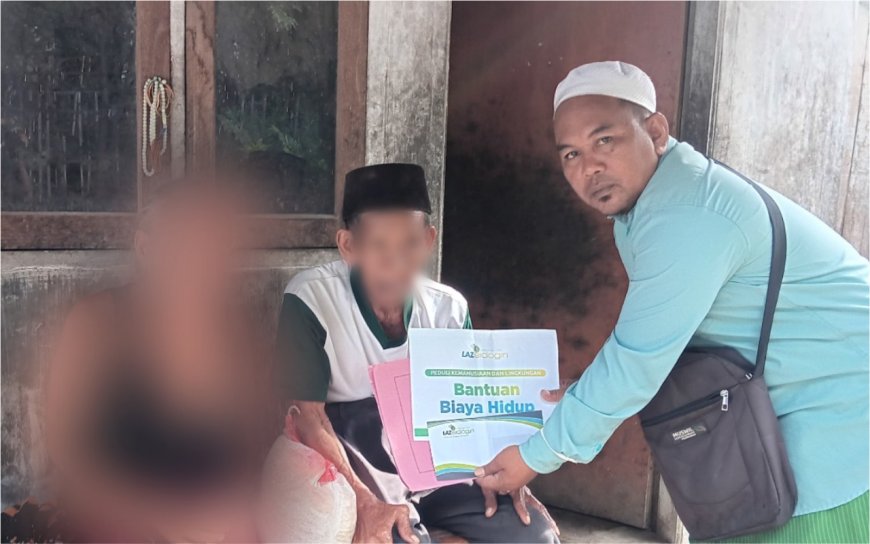 MERINGANKAN BEBAN, MENYEBAR KEBAIKAN: LAZ SIDOGIRI BANTU MERINGANKAN BEBAN BAPAK SAMAN DI PASURUAN