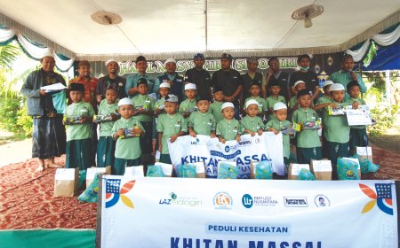 SEMARAKKAN HAUL MASYAYIKH, LAZ SIDOGIRI GELAR KHITAN MASSAL DI BANYUWANGI