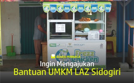 INGIN MENGAJUKAN BANTUAN UMKM KE LAZ SIDOGIRI