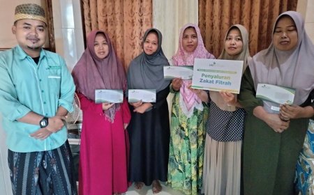 LAZ SIDOGIRI SALURKAN ZAKAT FITRAH DAN FIDYAH DI BANGKALAN