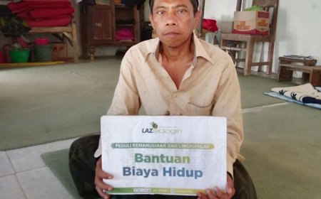 LAZ SIDOGIRI SALURKAN BANTUAN BIAYA HIDUP KEPADA PEJUANG AGAMA DI BANGKALAN