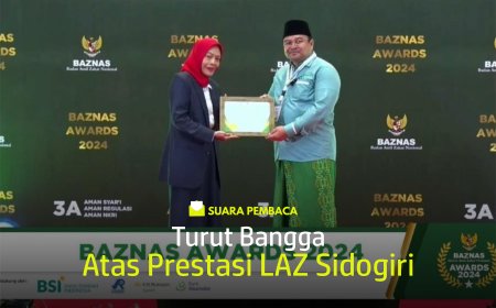 TURUT BANGGA ATAS PRESTASI LAZ SIDOGIRI
