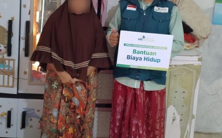 MENGHADIRKAN SENYUM UNTUK MUTIAH, LAZ SIDOGIRI SALURKAN BANTUAN BIAYA HIDUP