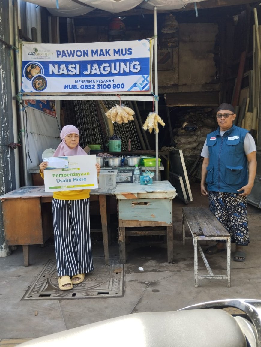 LAZ SIDOGIRI BERIKAN BANTUAN USAHA BAGI PELAKU USAHA MIKRO DI SURABAYA