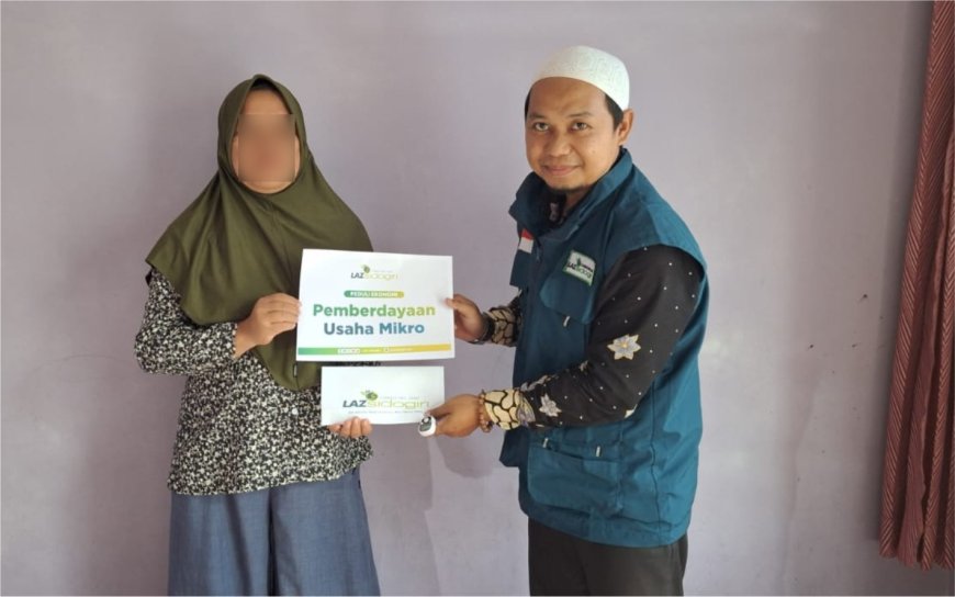 SUPPORT BANTUAN MODAL USAHA MIKRO DARI LAZ SIDOGIRI UNTUK IBU JURIANSHAH