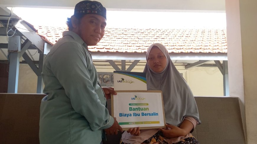 LAZ SIDOGIRI BERI BANTUAN BIAYA BERSALIN KEPADA WARGA DHUAFA DI PASURUAN