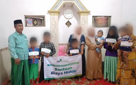 KESULITAN BIAYA HIDUP DAN PENDIDIKAN, LAZ SIDOGIRI BANTU YATIM DHUAFA DI PELOSOK BANGKALAN
