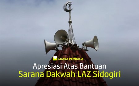 APRESIASI ATAS BANTUAN SARANA DAKWAH DARI LAZ SIDOGIRI