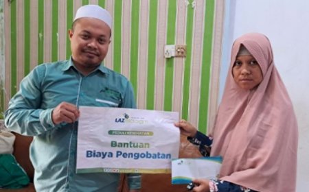 LAZ SIDOGIRI SUPPORT BIAYA BEROBAT: MENYALAKAN ASA DI TENGAH DERITA