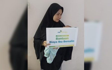 PEDULI KESEHATAN WARGA PRASEJAHTERA, LAZ SIDOGIRI BANTU BIAYA PERSALINAN WARGA DI LOMBOK BARAT