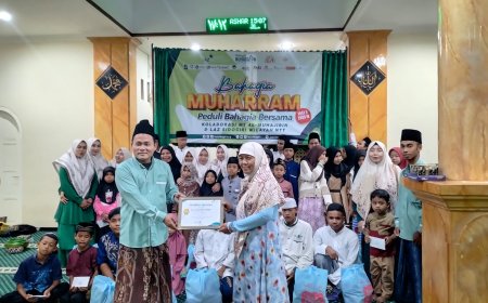 PERINGATI 10 MUHARRAM, LAZ SIDOGIRI WILAYAH NTT DAN MT. AL-MUHAJIRIN ATAMBUA SANTUNI 50 ANAK YATIM