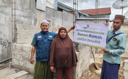 LAZ SIDOGIRI BANTU RENOVASI RUMAH TIDAK LAYAK HUNI DI ATAMBUA NTT