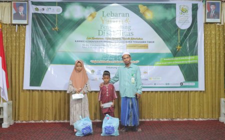 BAHAGIA MUHARRAM 1447 H, LAZ SIDOGIRI NTT DAN KEMENAG RANGKUL YATIM DAN DIFABEL DI KUPANG