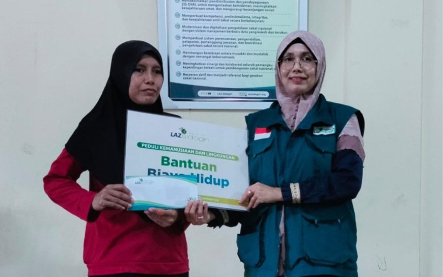 LAZ SIDOGIRI PEDULI SINGLE PARENT DI BATAM YANG MERAWAT ANAK-ANAKNYA SENDIRIAN