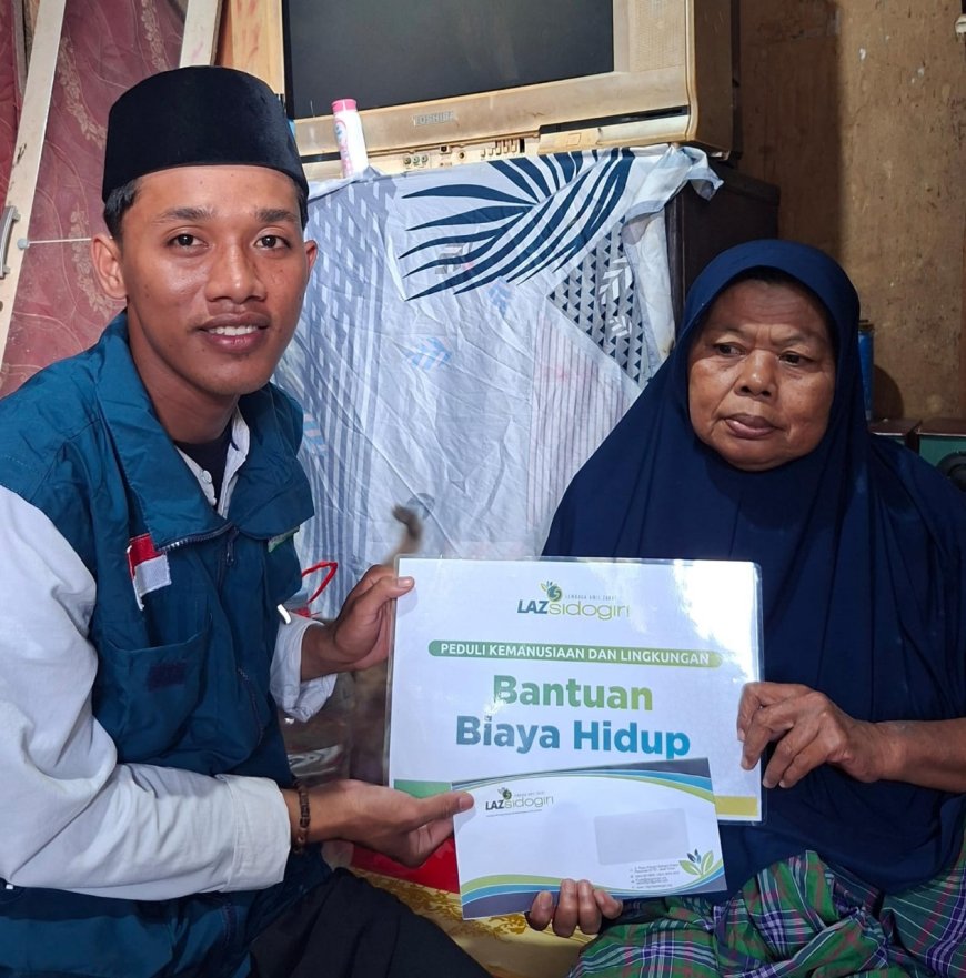 SEBAGAI TULANG PUNGUNG KELUARGA, LAZ SIDOGIRI BANTU IBU SINGLE PARENT DI BANJARMASIN TIMUR