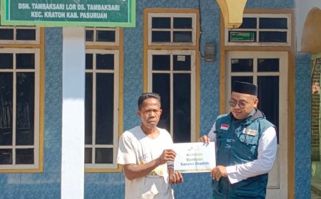 BUTUH BIAYA BESAR, LAZ SIDOGIRI SALURKAN DANA REHAB MASJID DI PASURUAN