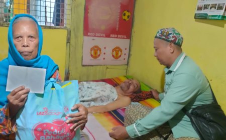 TUJUH TAHUN TERBARING SAKIT, LAZ SIDOGIRI BANTU BIAYA PENGOBATAN WARGA DHUAFA DI DENPASAR